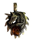 Единорог кулон 369005