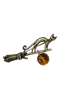 Кошка на метле брошь 369002